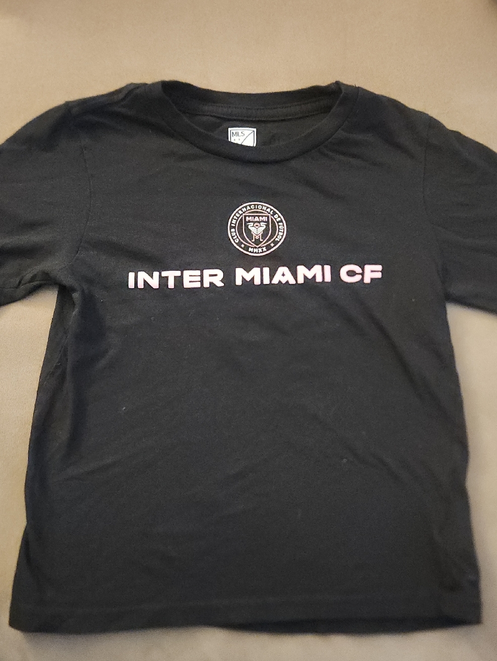 Inter Miami CF Black & Hot Pink Logo Tee Youth Large/7